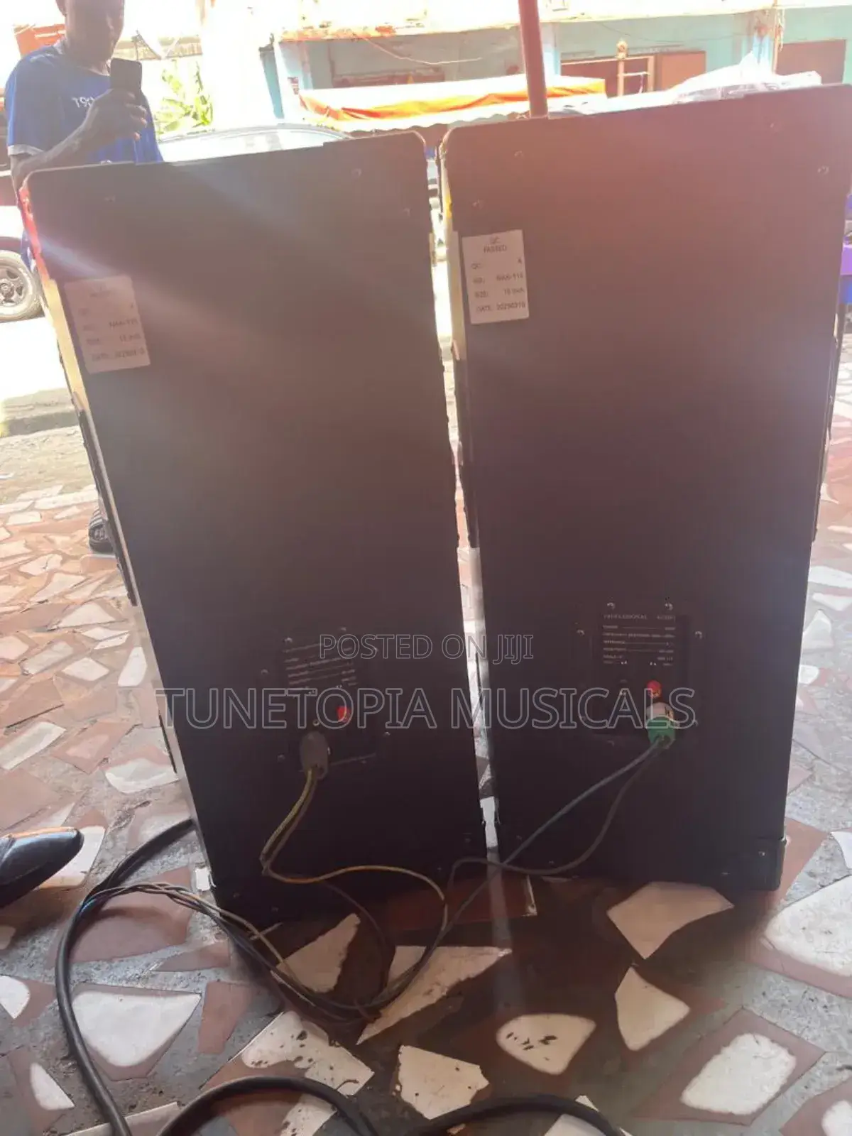 Pro-nak 15-inch Passive Half-range Speakers.