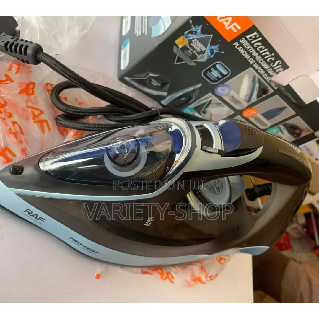 Raf 2200w Steam Iron – Heat Up. Press Down.