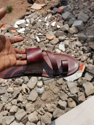 Brown Leather Slippers