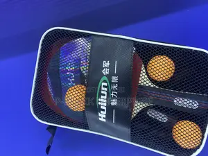 Table Tennis Table With Bat and Balls
