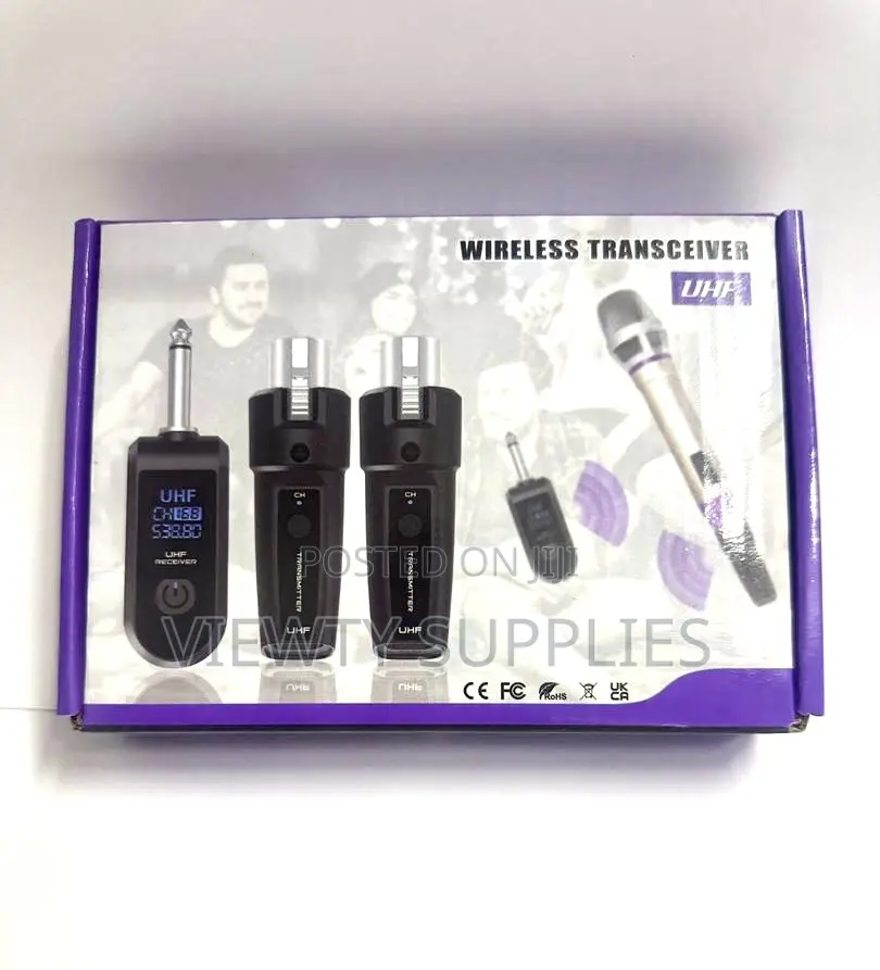 Xtuga S2 Uhf Wireless Microphone Converter XLR Transmitter Receiver