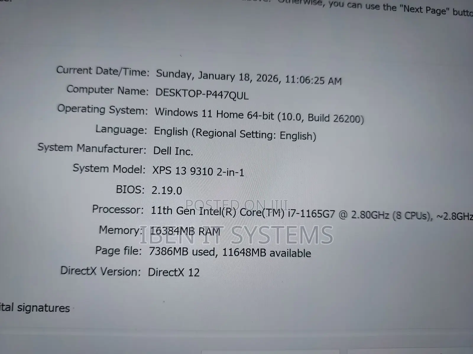 Laptop Dell XPS 13 9310 16GB Intel Core i7 SSD 1T