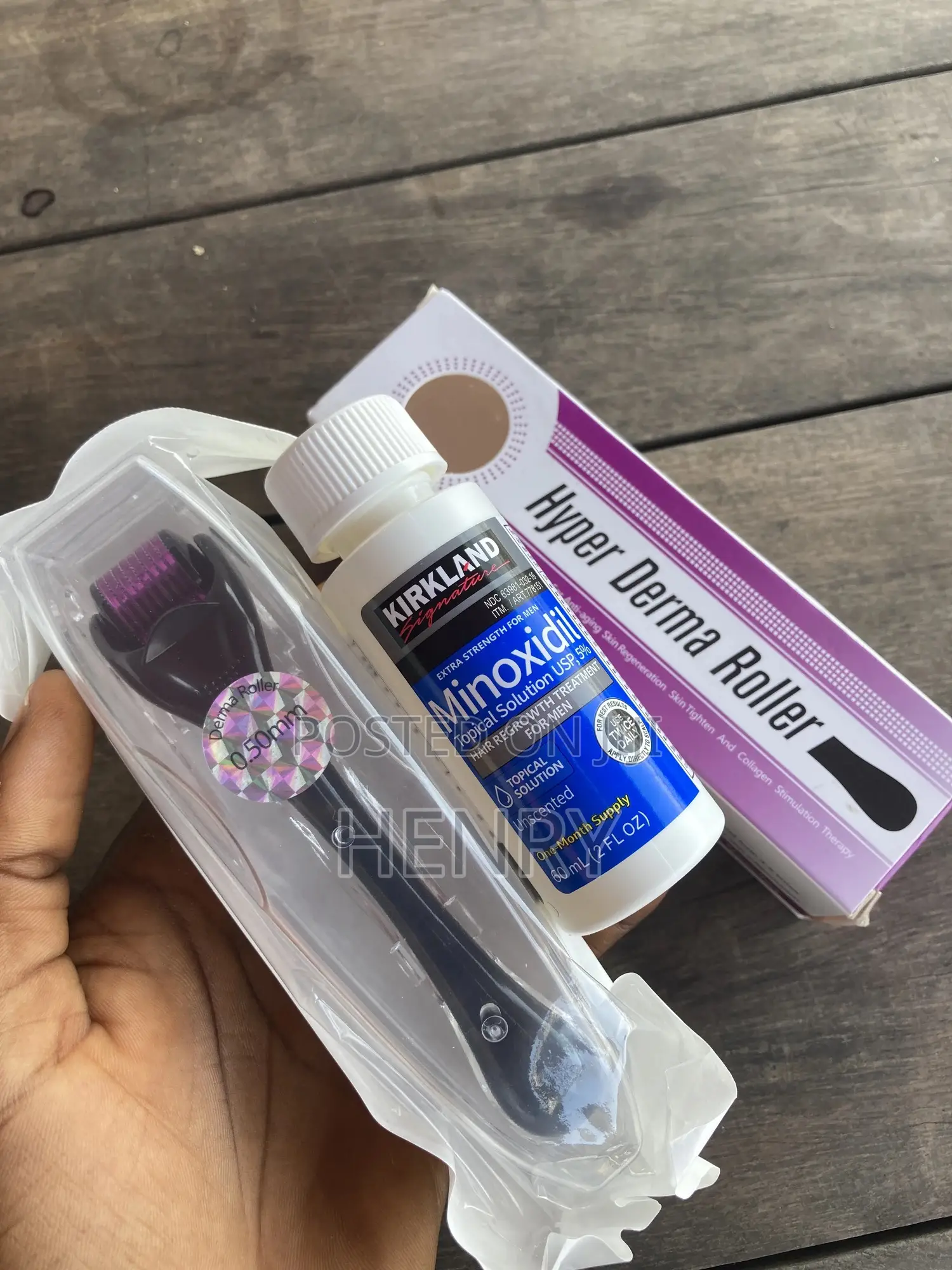 Kirkland Minoxidil And Derma Roller