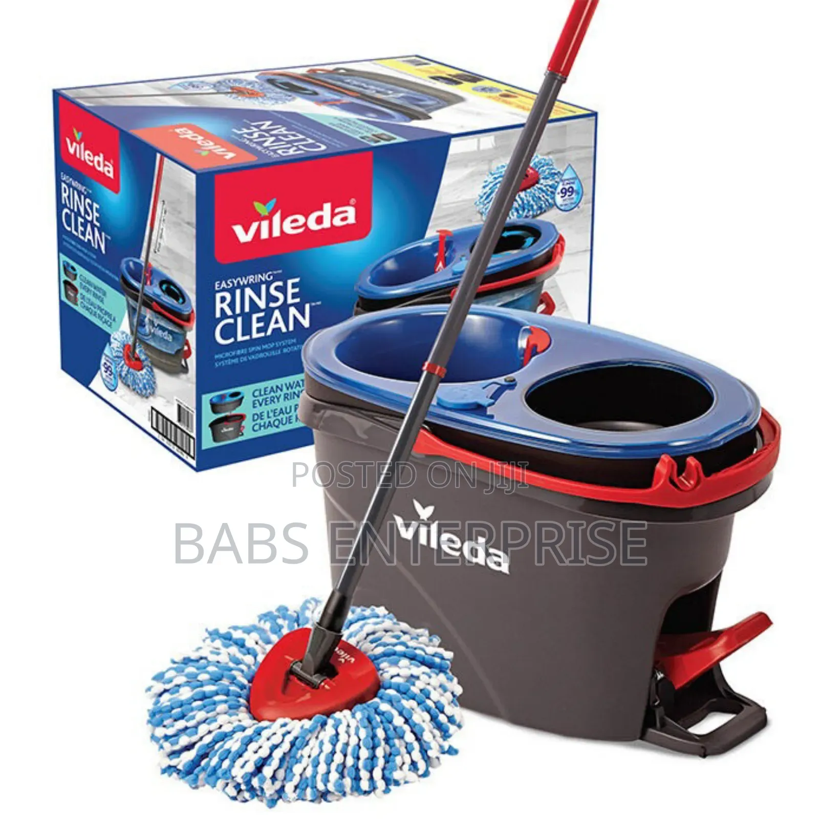 Vileda Rinseclean Spin Mope & Two Bucket System
