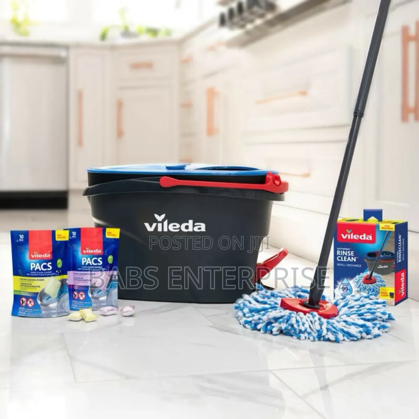 Vileda Rinseclean Spin Mope & Two Bucket System