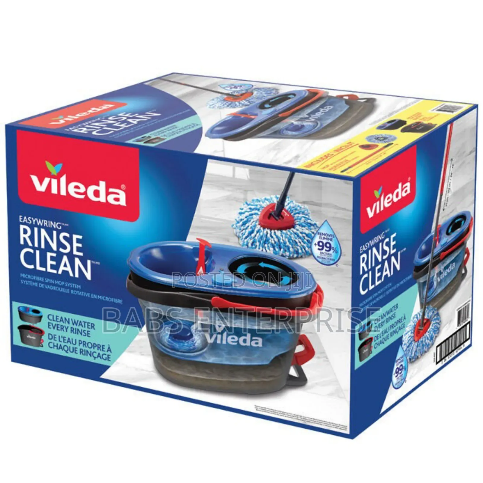 Vileda Rinseclean Spin Mope & Two Bucket System