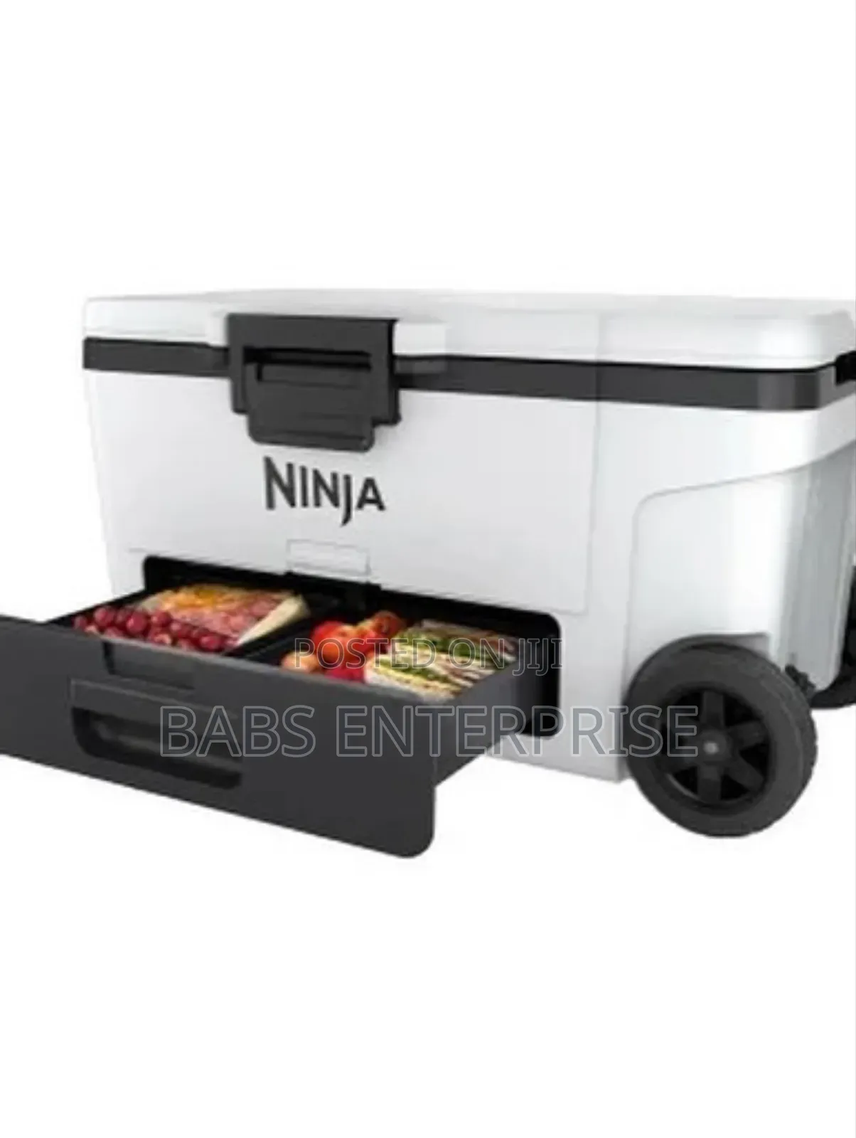 Ninja Frostvault 65qt/ 61l Wheeled Cooler With Dry Zone, Could White