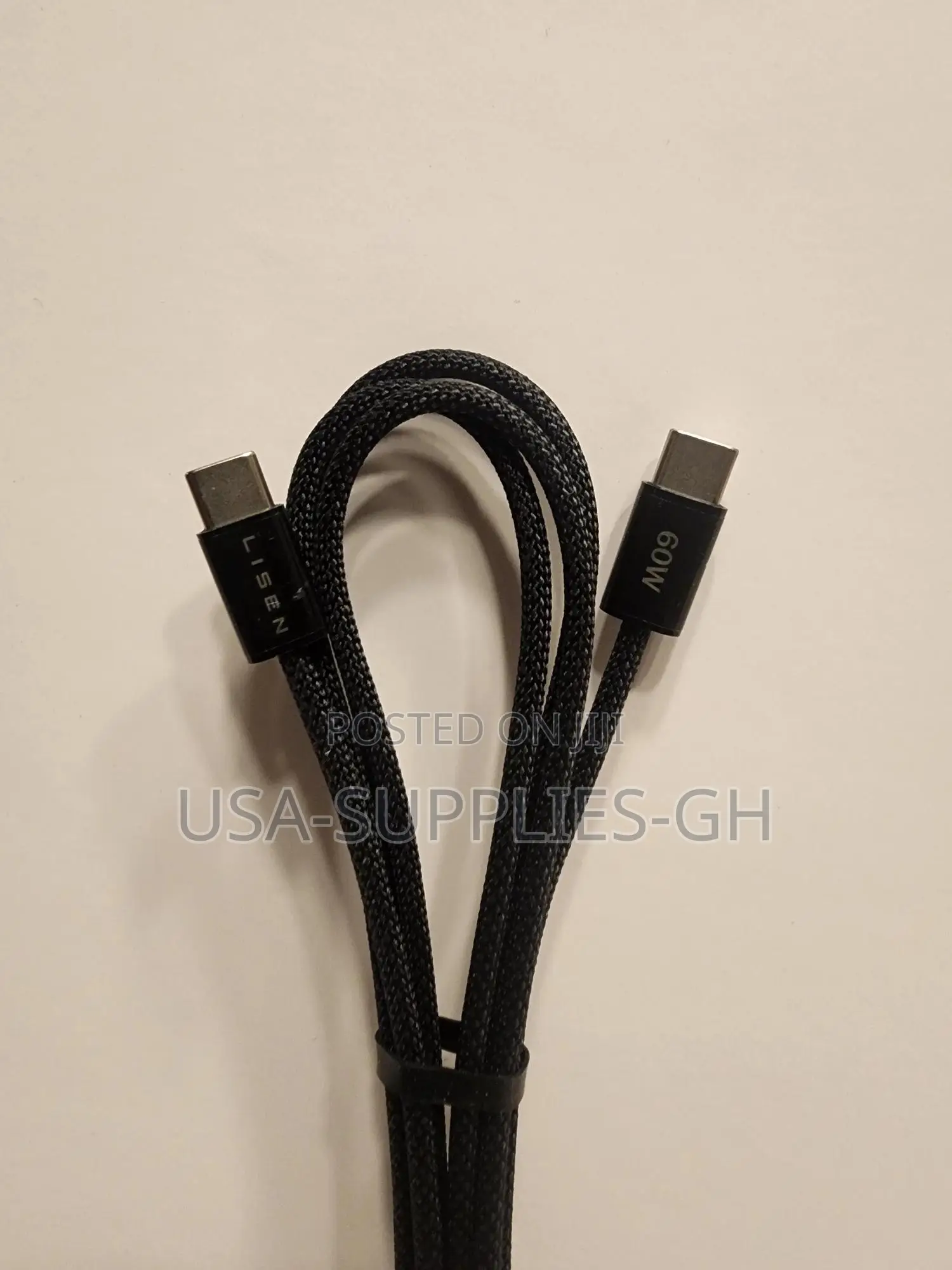 Lisen Usb C To Usb C Braided Cable 6.6 Ft From Usa