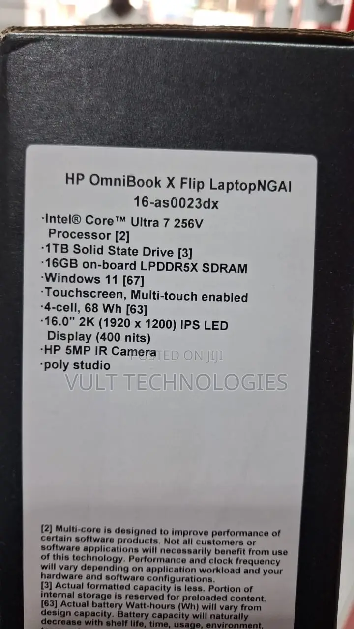 New Laptop HP OmniBook Ultra Flip 16" 16GB Intel Core Ultra 7 SSD 1T