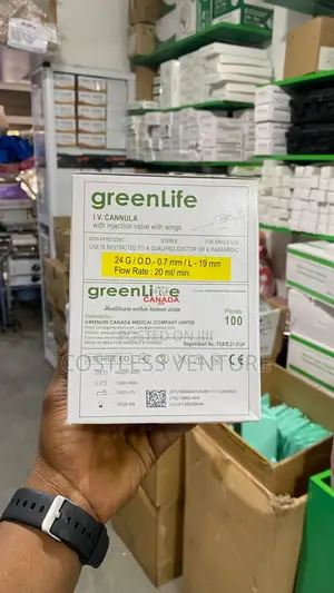 Greenlife I.V Cannula (24g) Yellow