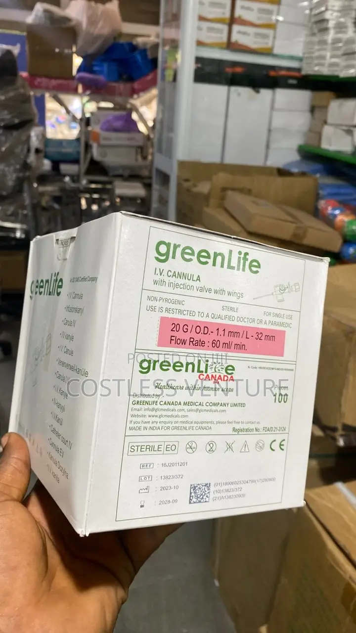 Greenlife I.V Cannula (20g) Pink