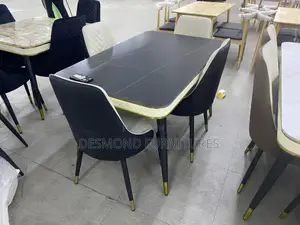 Marble Dining Table With 4 Chairs - Code (T101).