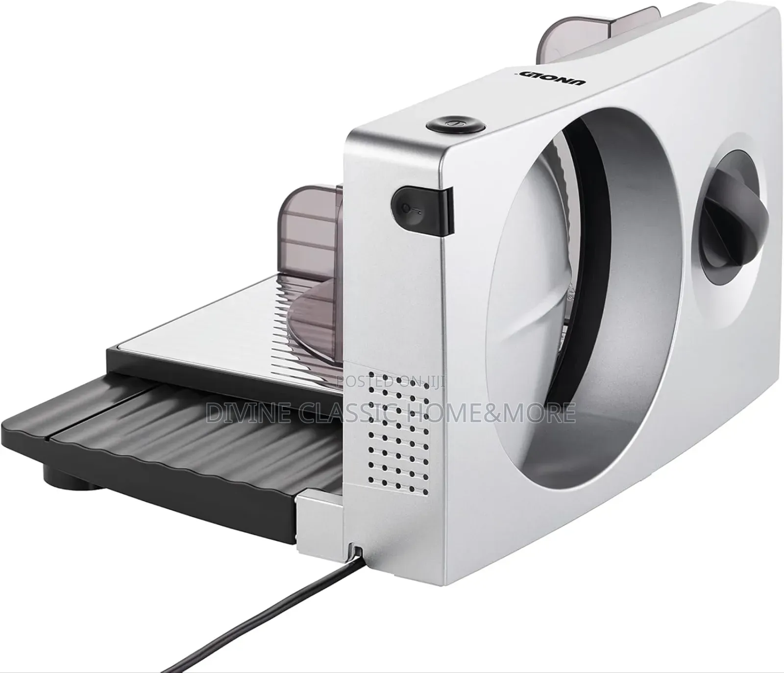 Unold Curve Silver Meat and Food Slicer (1000watt)