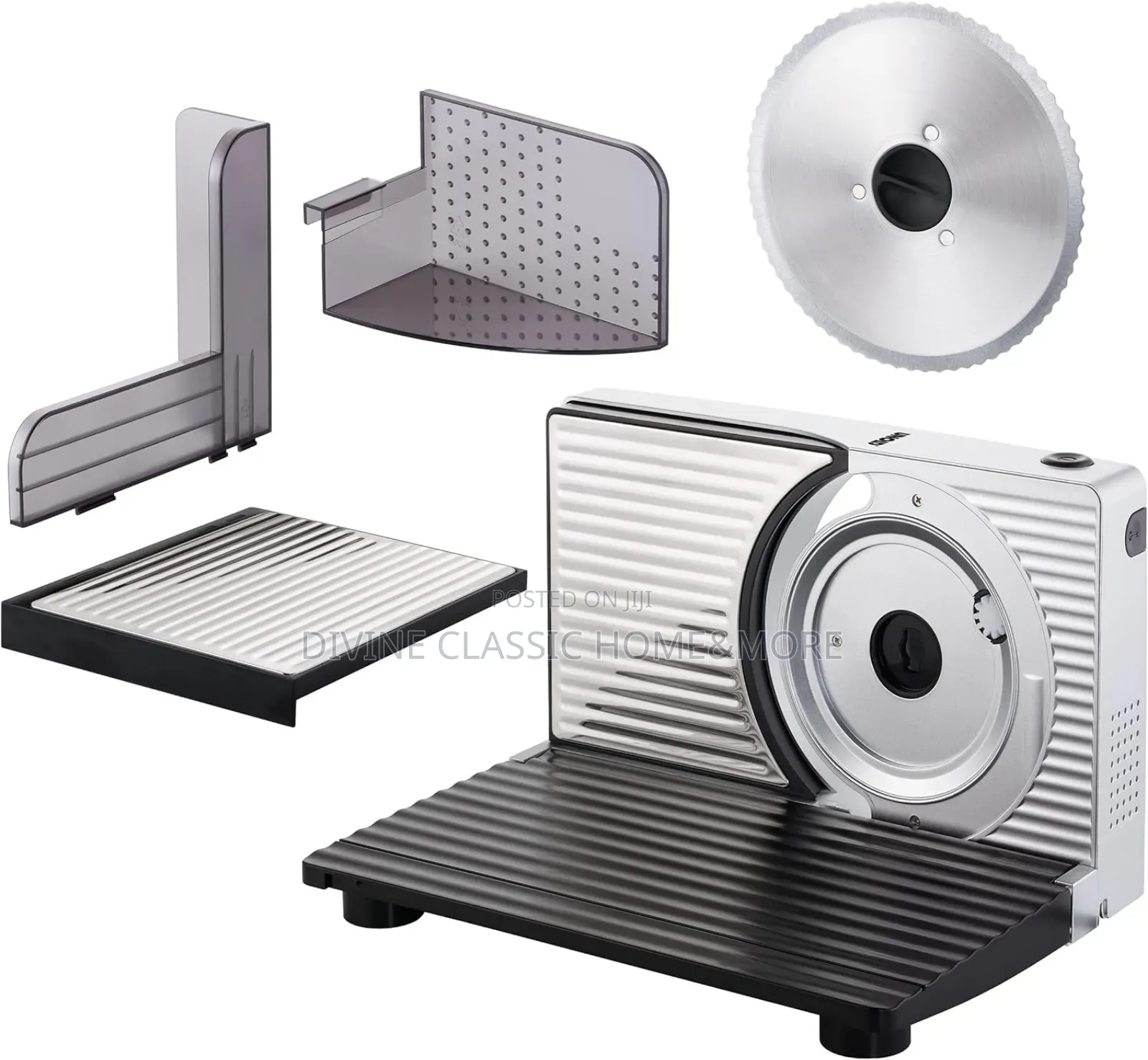 Unold Curve Silver Meat and Food Slicer (1000watt)