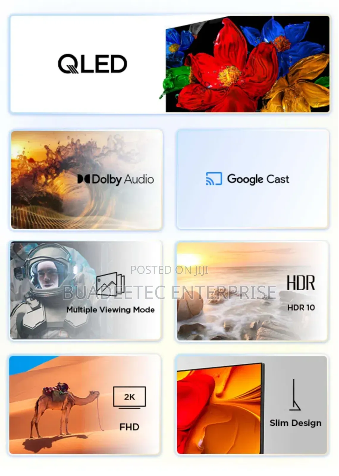 43" TCL Qled FHD Smart Android Television