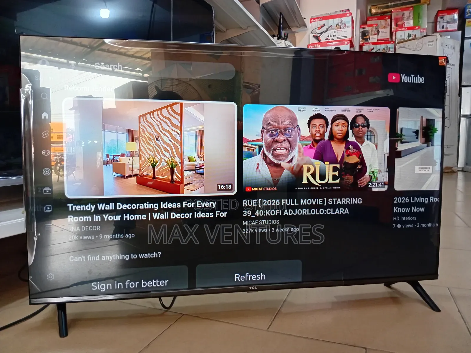 Flash Sale! TCL 50” Smart Tv – Big Screen Power 50" Tv