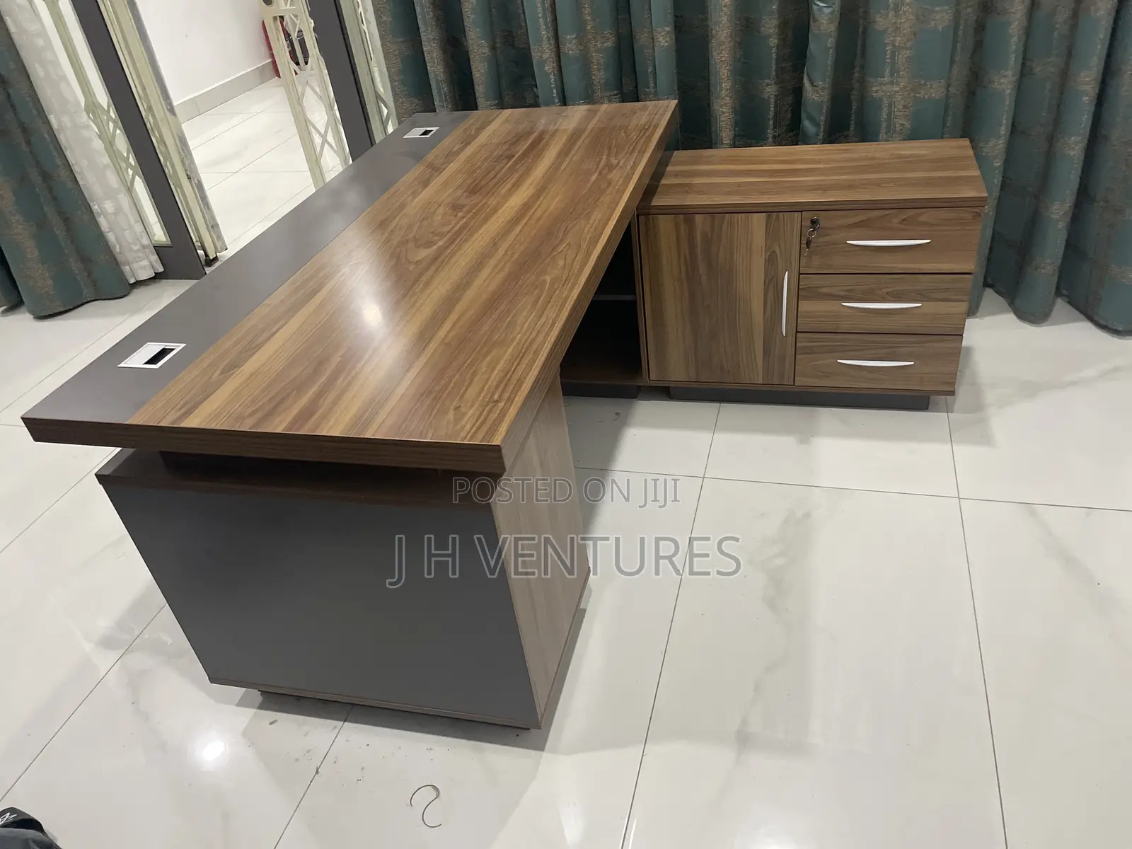 L - Shaped Executive Office Desk