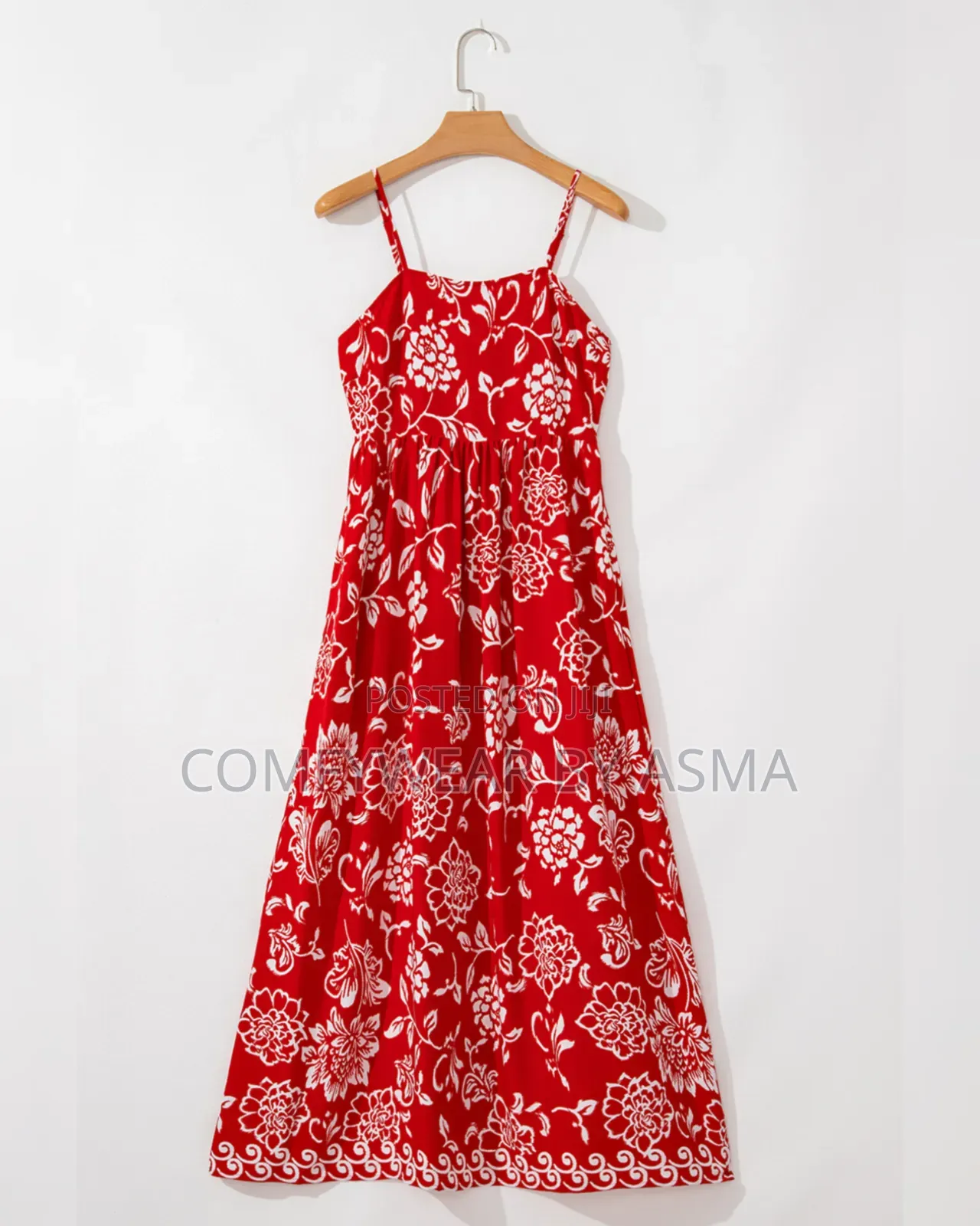Red Floral Dress (Multiple Sizes Valentines