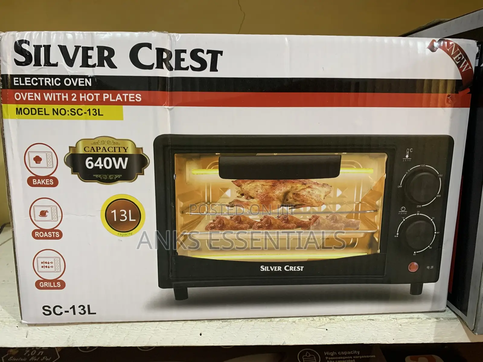 13l Silver Crest Electric Oven Toaster