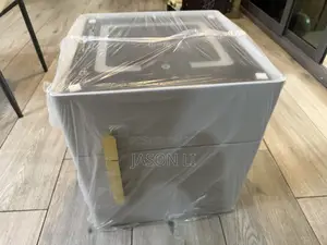 High-End Leather Nightstand With Night Light and Built-in Safe