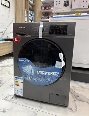Newly in Stock Skyworth 8kg Inverter Washing Machine(Gray).