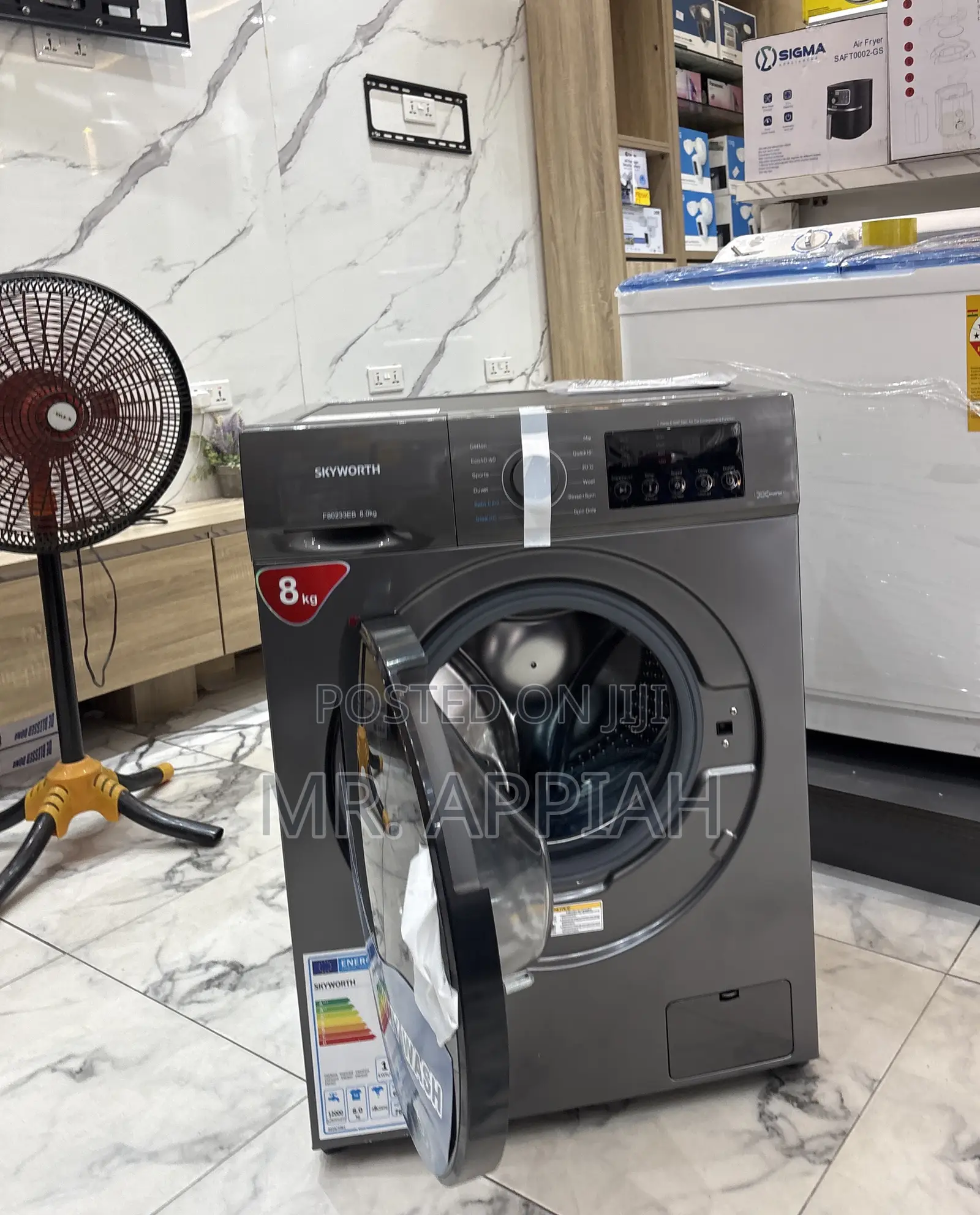 Classic Skyworth 8kg Fully Auto Washing Machine(Front Load) 
