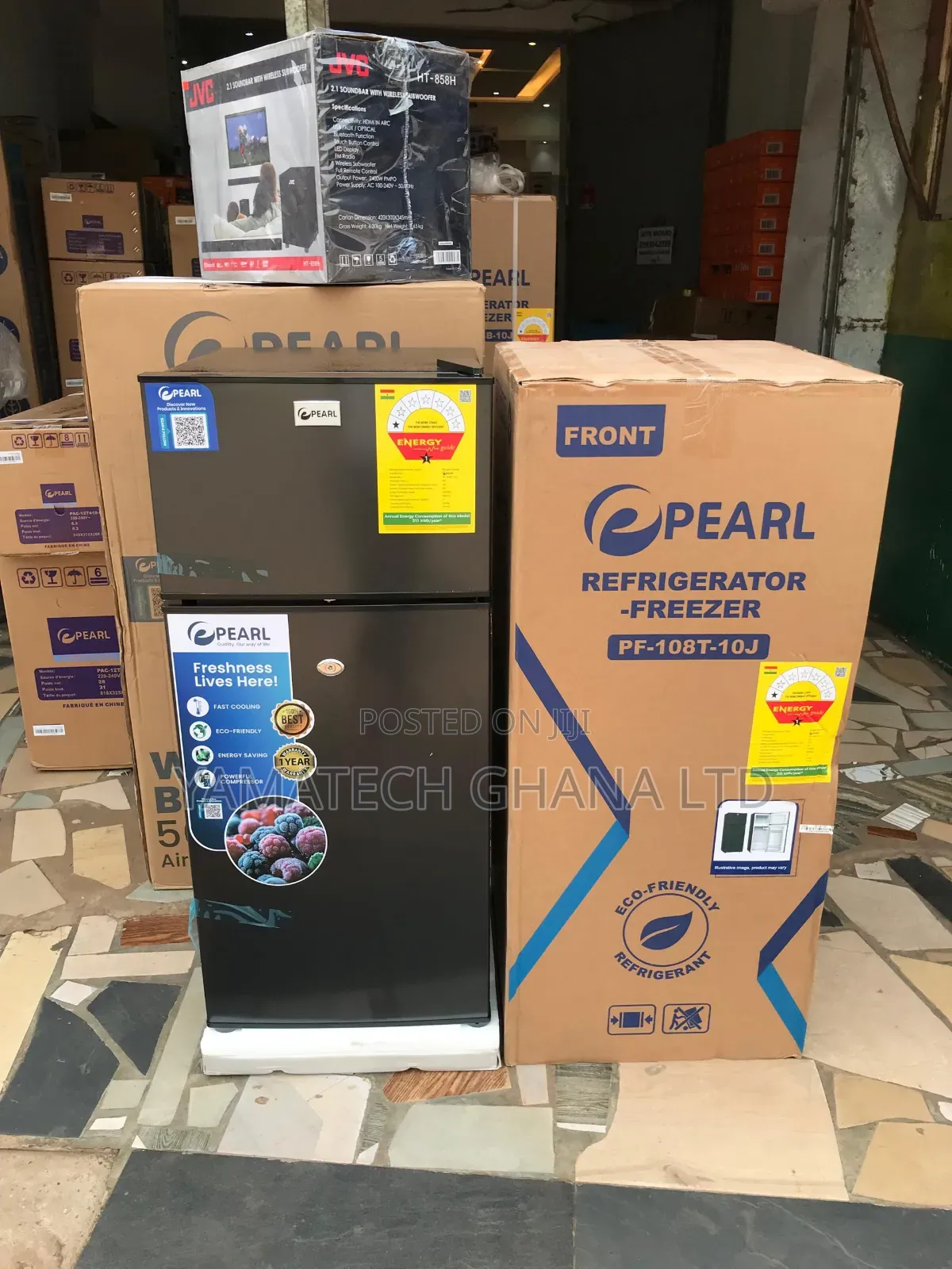 Pearl 68 Litre Double Door Table Top Refrigerator With Top Freezer
