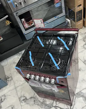 Purchase Red Electric 4 Gas Cooker Volcano 50x50 Oven