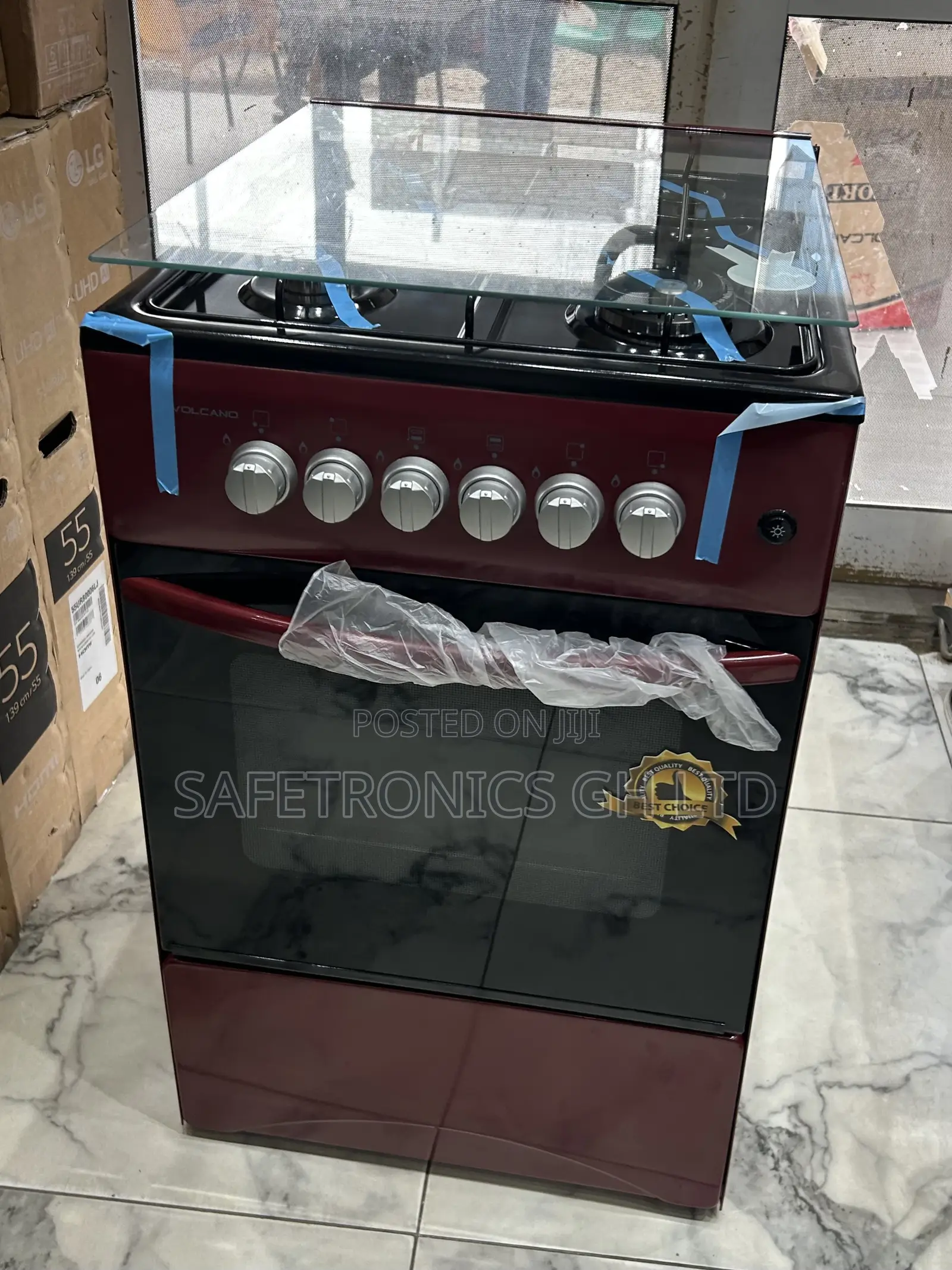 Quality Yet Affordable Red Electric 50x50 Volcano 4 Gas