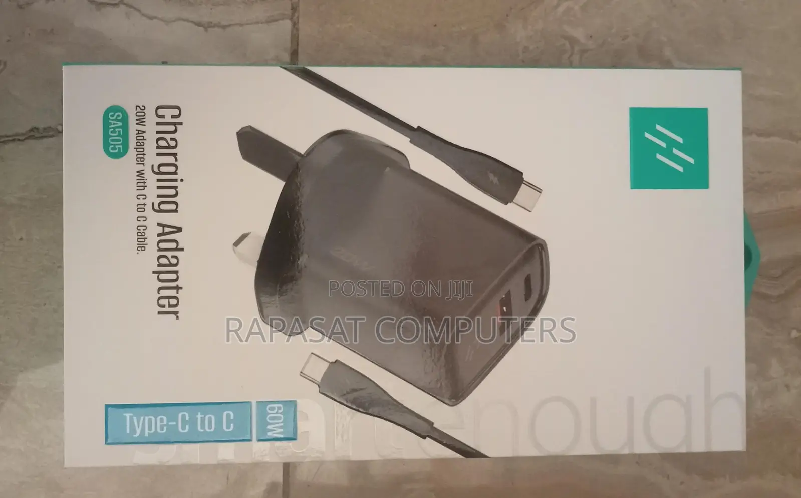 Heatz 20w Chargiing Adapter With Typ C Cable Sa505