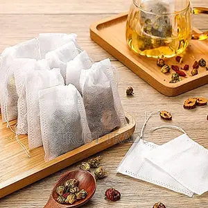 Empty Tea Bags - Non Woven, Draw String- 100pces/Pack