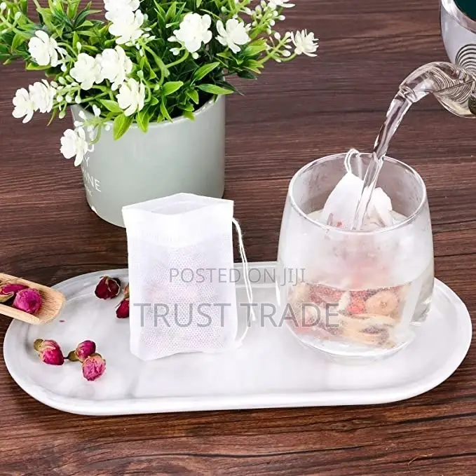 Empty Tea Bags - Non Woven, Draw String- 100pces/Pack