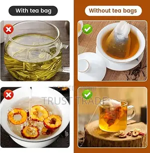 Empty Tea Bags - Non Woven, Draw String- 100pces/Pack