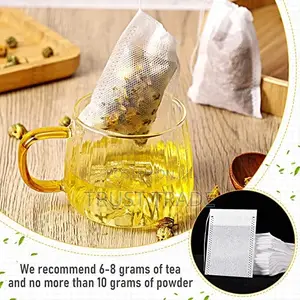 Empty Tea Bags - Non Woven, Draw String- 100pces/Pack