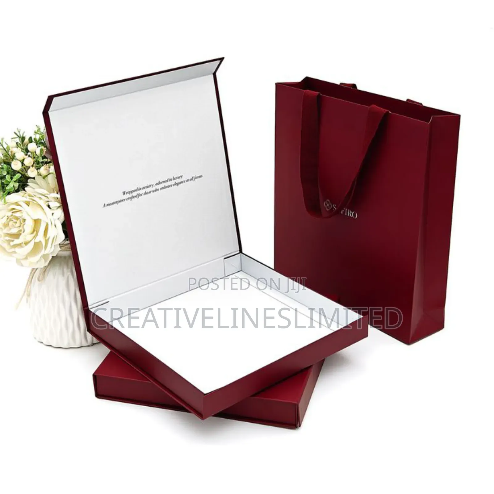 The Reddish Box and Bag