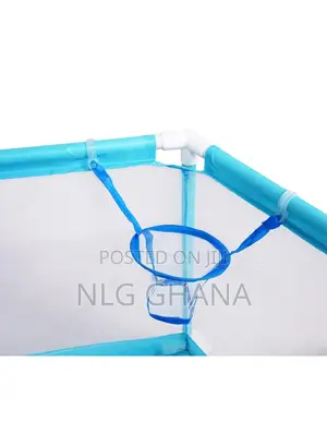 Hexagonal Baby Playpen With Transparent Mesh