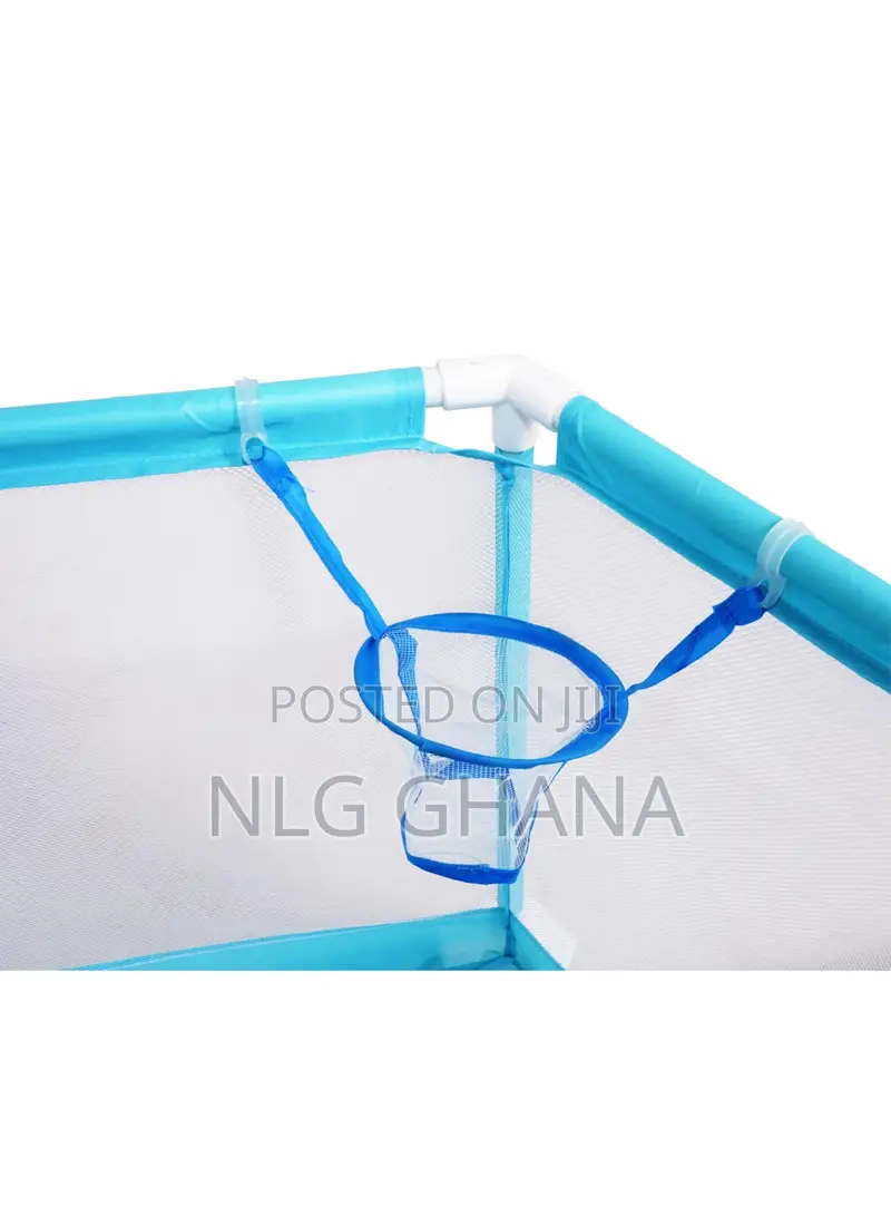 Hexagonal Baby Playpen With Transparent Mesh