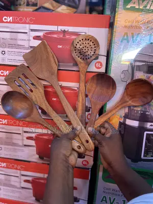 6pcs Quality Bamboo Wooden Ladle Set