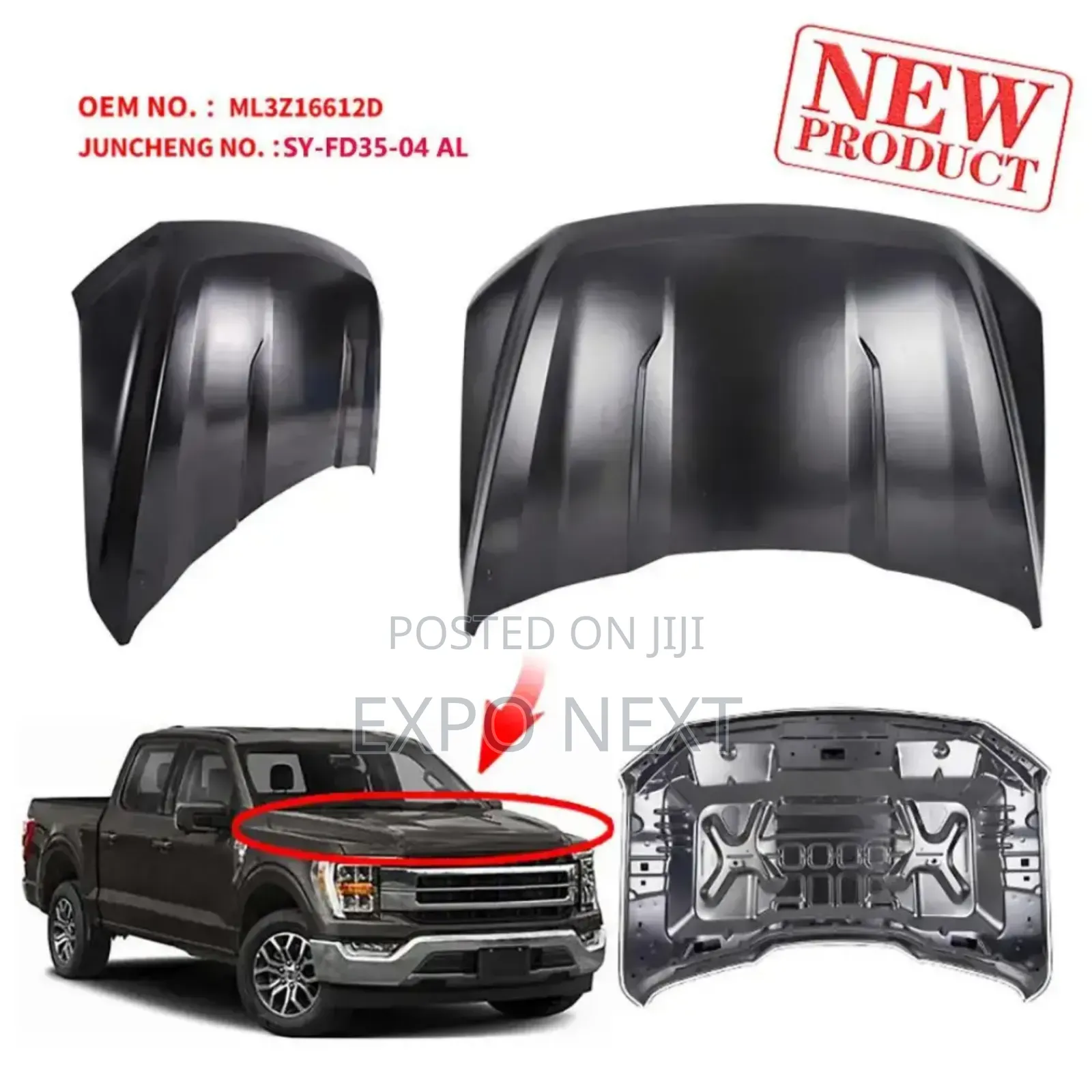 Ford F-150 2021-2023 Bonnet Ace Hood