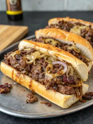 Beef Philly Cheese Steak Sandwich