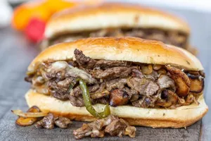 Beef Philly Cheese Steak Sandwich