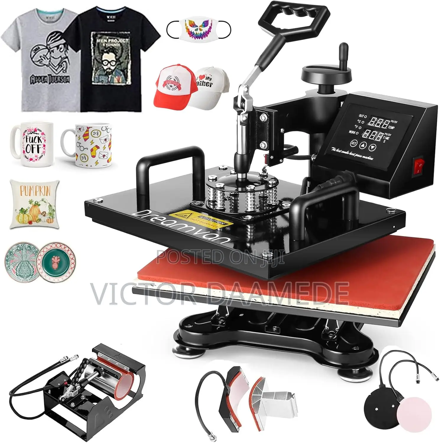 5 in 1 Combo Heat Press Machine