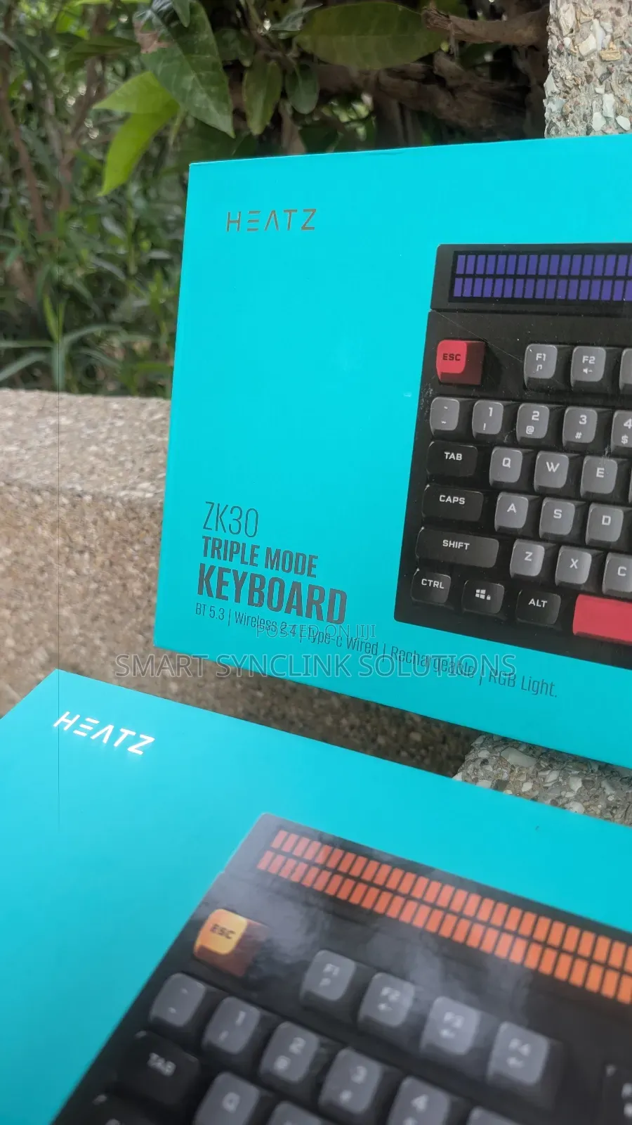 Rechargeable RGB Keyboard With Bluetooth, Wireless 2.4 Type-C Wired