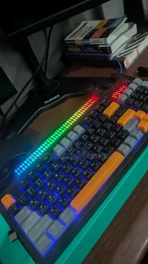 Rechargeable RGB Keyboard With Bluetooth, Wireless 2.4 Type-C Wired