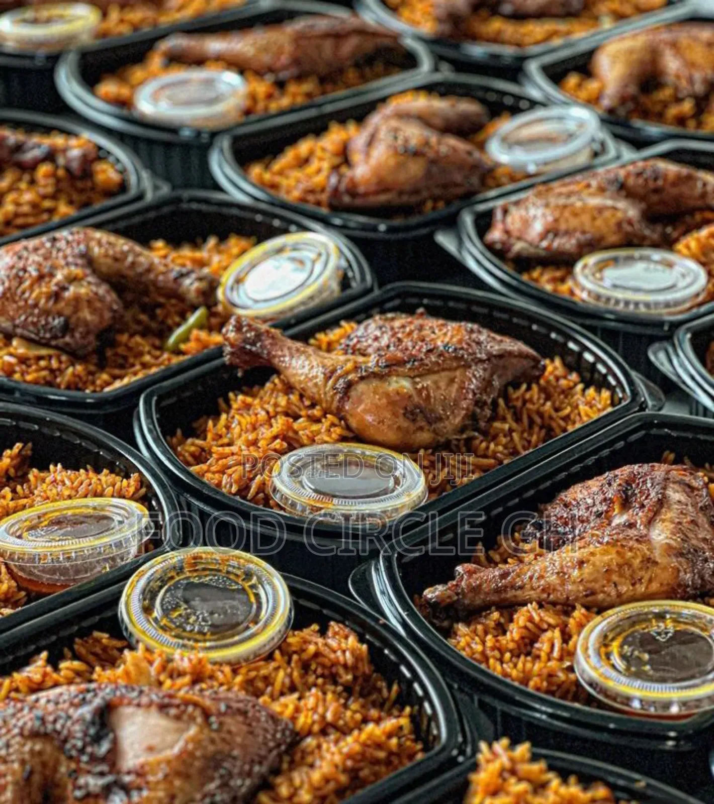 Jollof With Quarter Chicken for Events