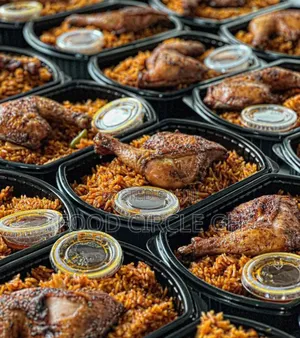 Jollof With Quarter Chicken for Events