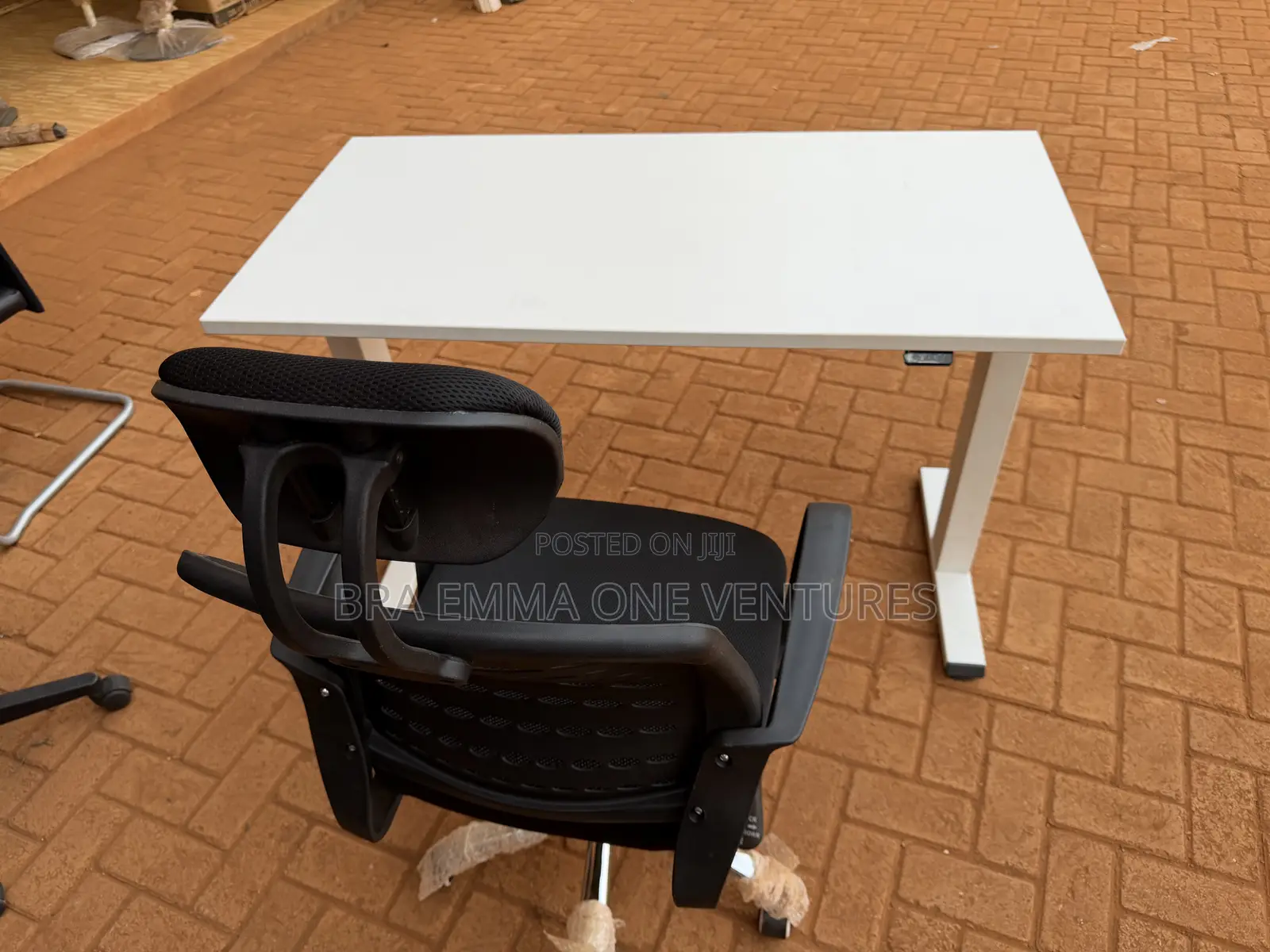 Electric Adjustable Office Table And Chair