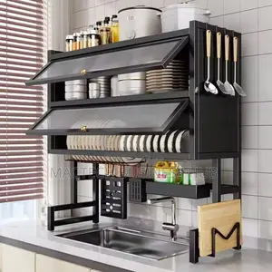 Over The Sink Kitchen Rack (Double Sink And 2 Tier )