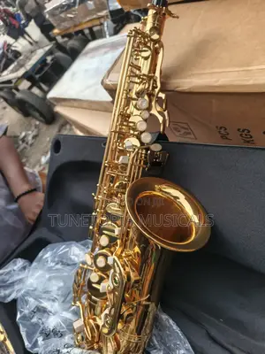 Golden Yamaha Alto Saxophone.