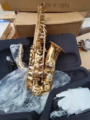 Golden Yamaha Alto Saxophone.